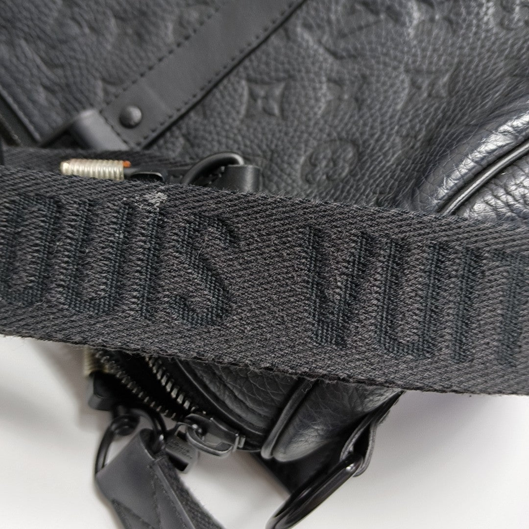 KEEPALL 35 Monogram Calfskin Black