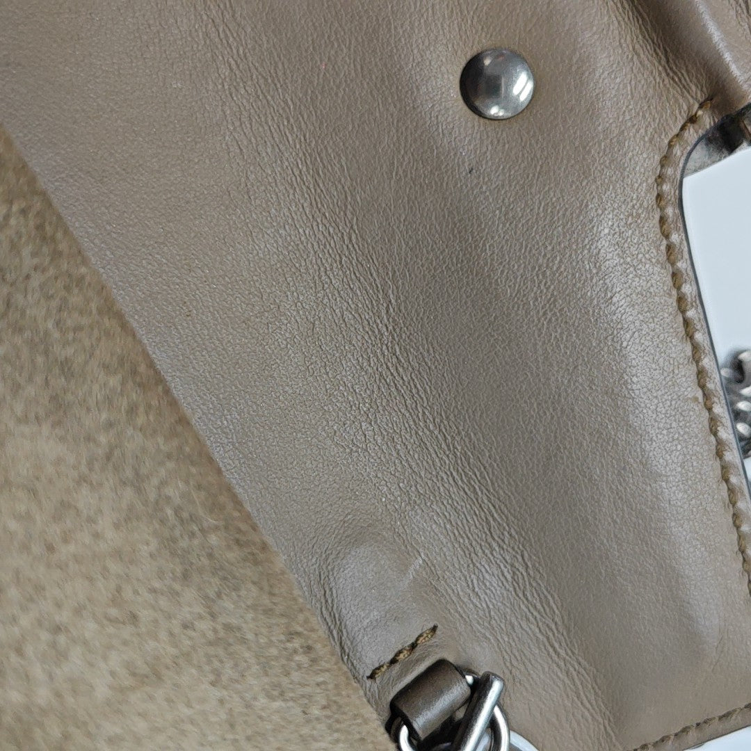 Dionysus Super Mini Monogram Coated Canvas Beige