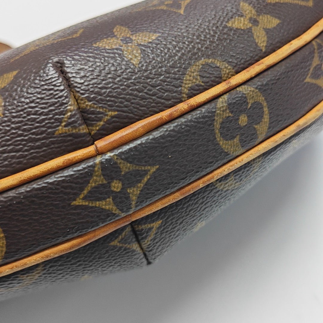 CROISSANT PM Monogram Coated Canvas Brown
