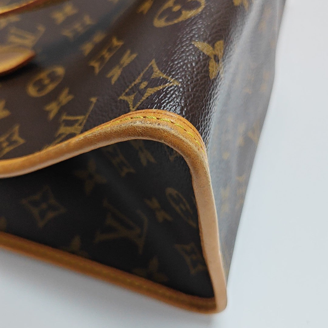 POPINCOURT Monogram Coated Canvas Brown