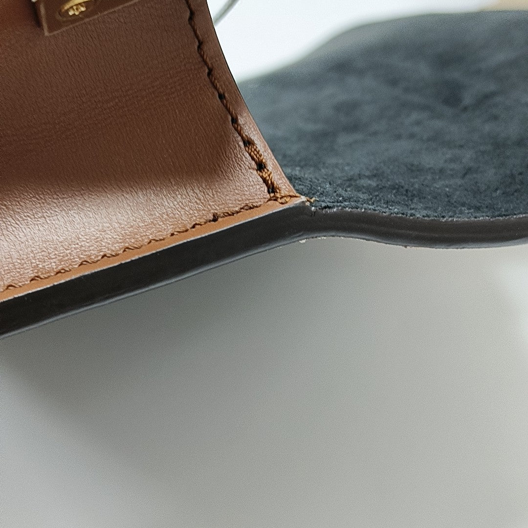 DAUPHINE EAST WEST Mini Monogram Coated Canvas Brown