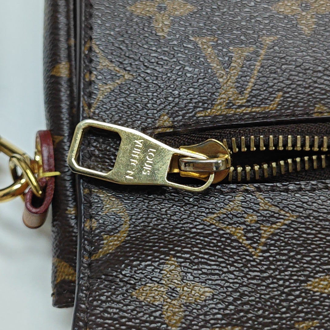 MÉTIS MM Monogram Coated Canvas Brown