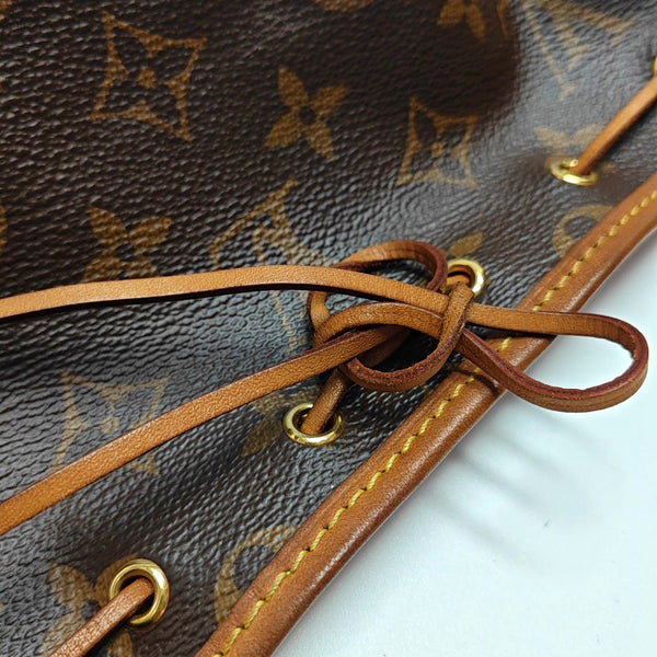 NÉONOÉ Nano Monogram Coated Canvas Brown