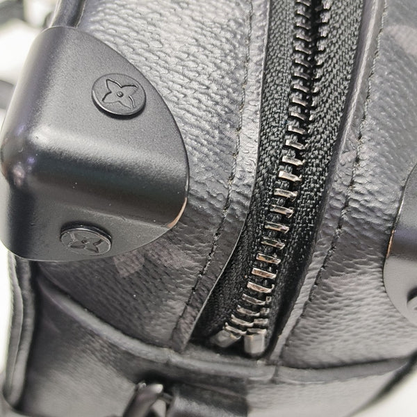 SOFT TRUNK Mini Monogram Coated Canvas Black