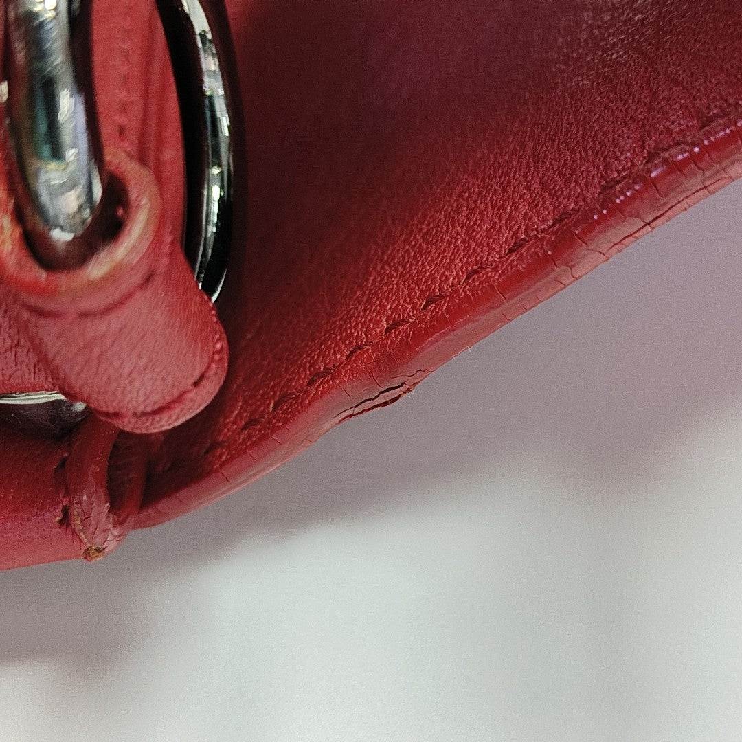 Calfskin Shoulder Bag Red