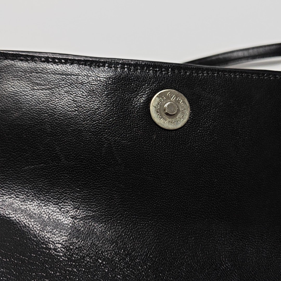 Calfskin Shoulder Bag Black