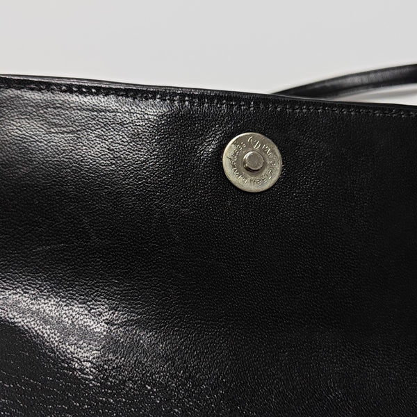 Calfskin Shoulder Bag Black