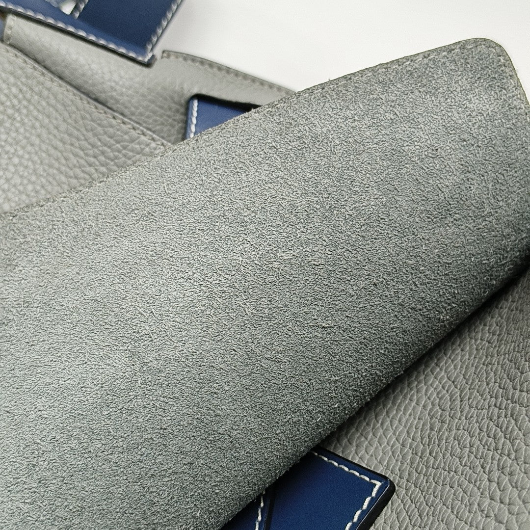 Calfskin Shoulder Bag Gray