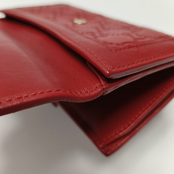 Monogram Calfskin Wallet Red