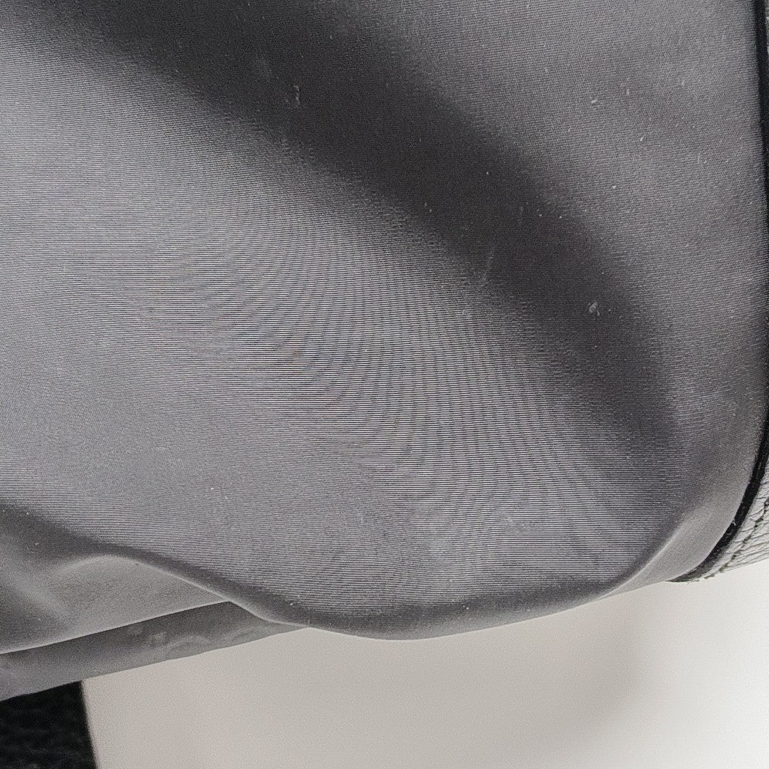Monogram Nylon Backpack Medium Black