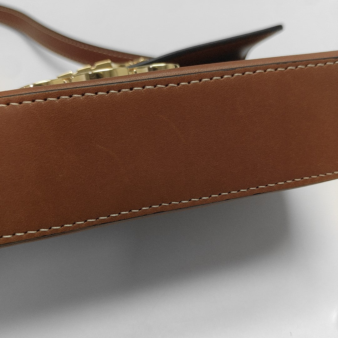 TRIOMPHE Small Calfskin Brown