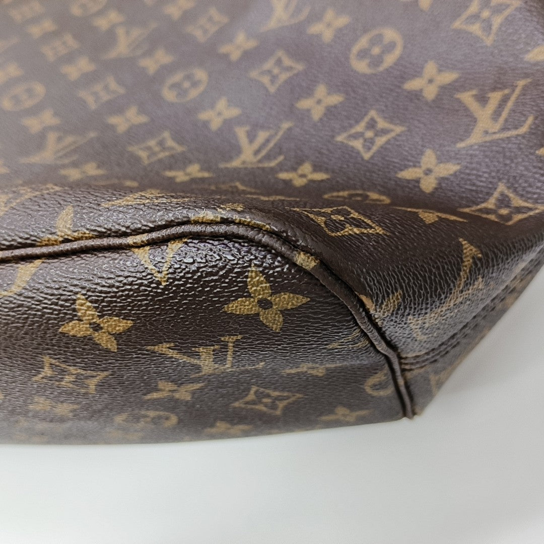 NEVERFULL MM Monogram Coated Canvas Brown