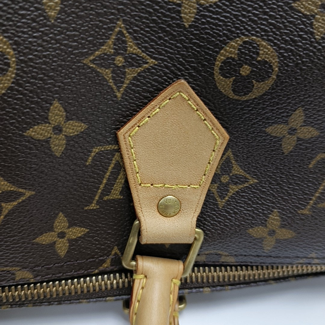 SPEEDY 35 Monogram Coated Canvas Brown