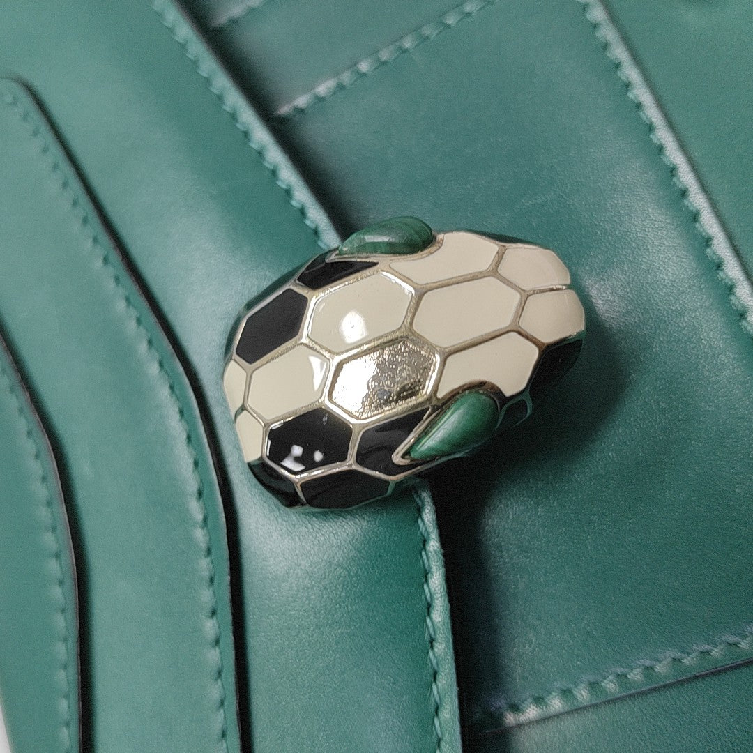 SERPENTI FOREVER Small Calfskin Green