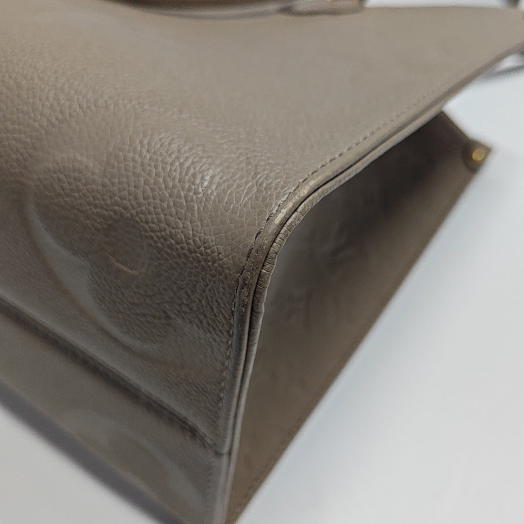 ONTHEGO MM Monogram Calfskin Gray