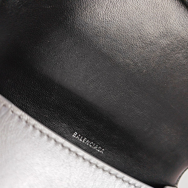 Hourglass S Calfskin Silver