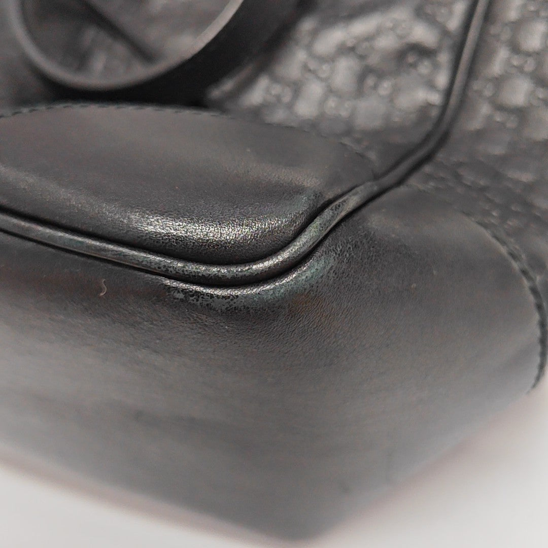 Bree Monogram Calfskin Black