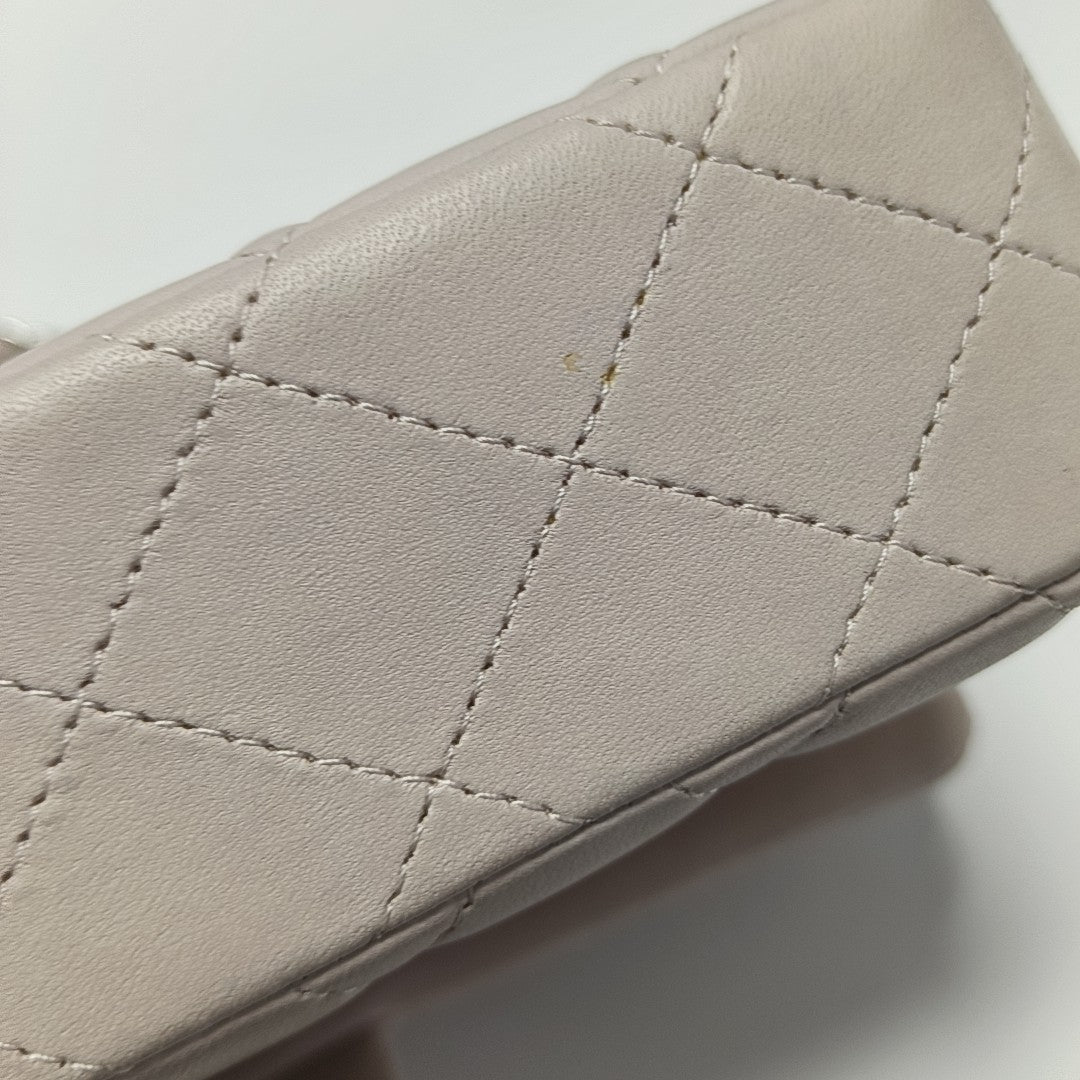 CLASSIC FLAP Small Quilted Calfskin Pink