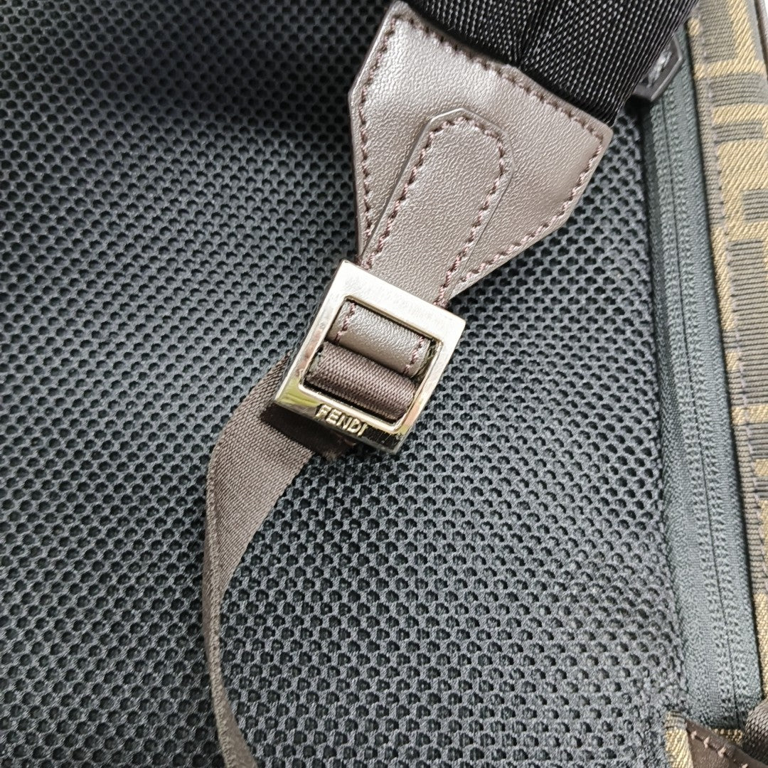 FENDI Strike Large Canvas Brown