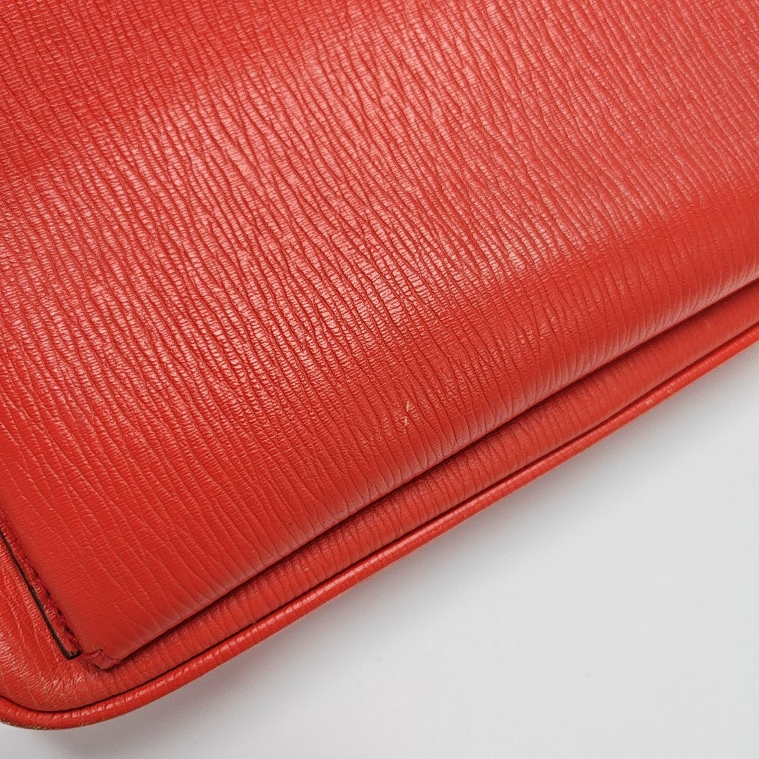 Calfskin Shoulder Bag Red