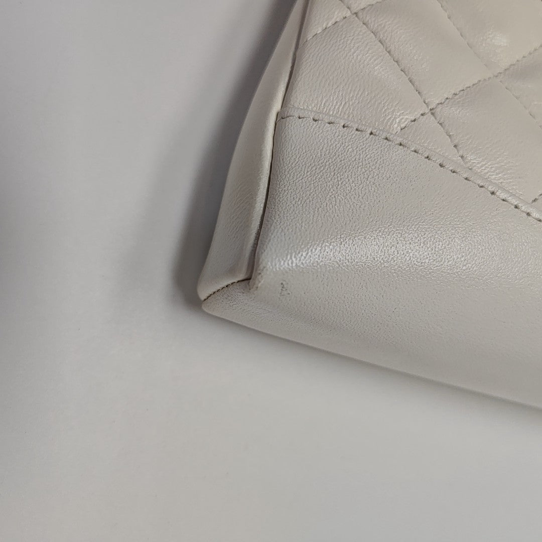 CHANEL 31 Mini Quilted Lambskin White