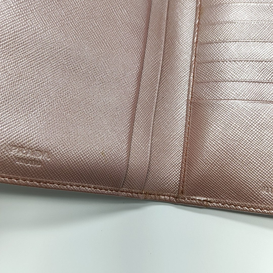Saffiano Calfskin Wallet Pink