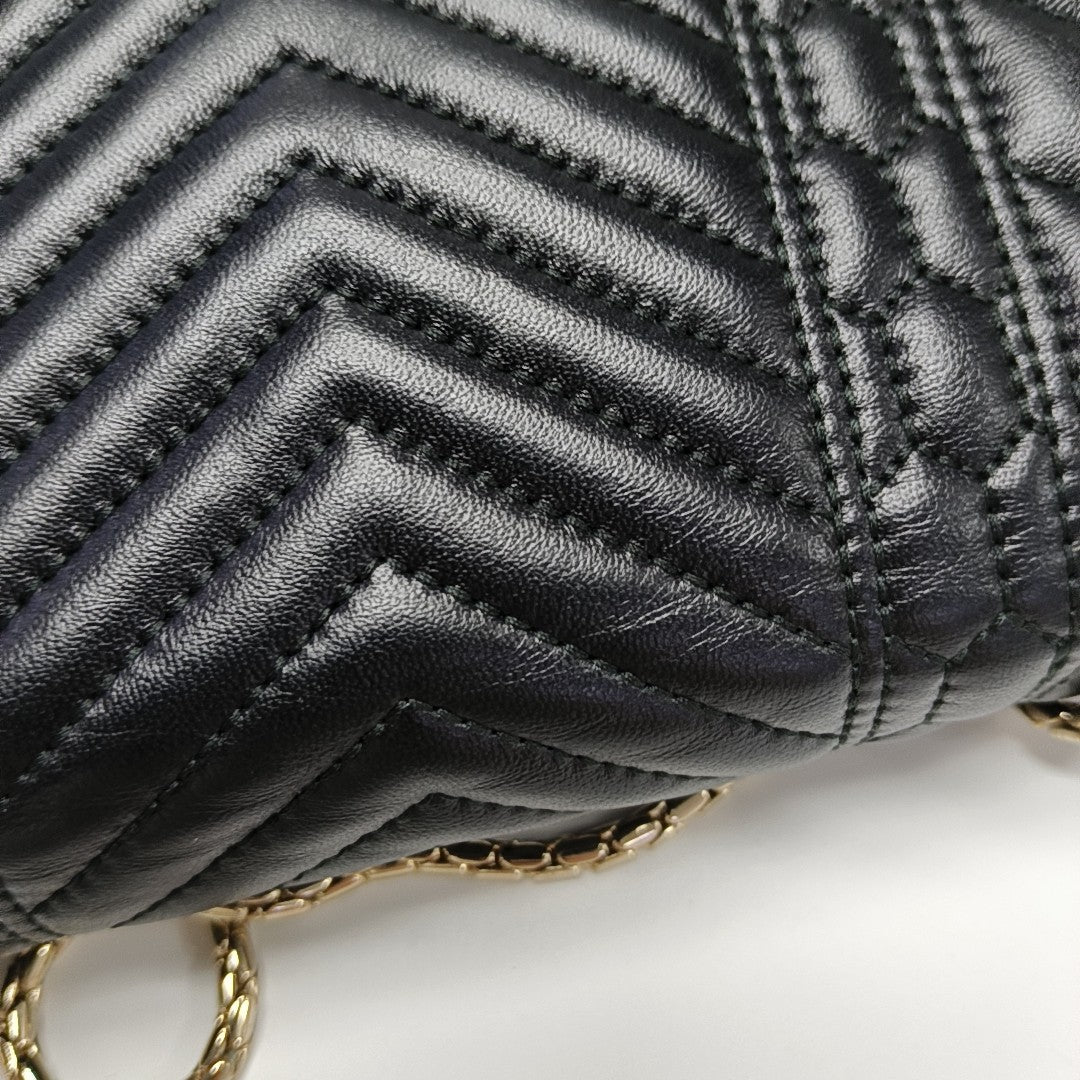 SERPENTI FOREVER Quilted Lambskin Black