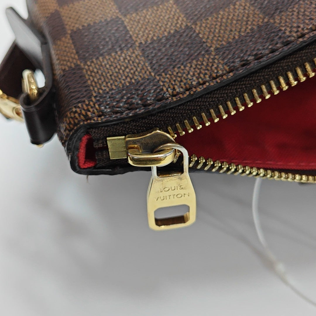 SIENA Damier Ebene Coated Canvas Brown
