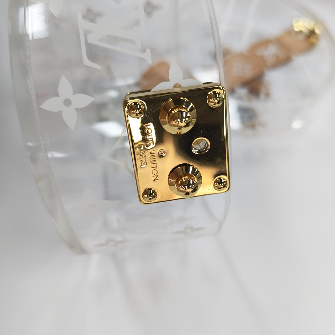 BOX SCOTT Monogram Plastic Clear