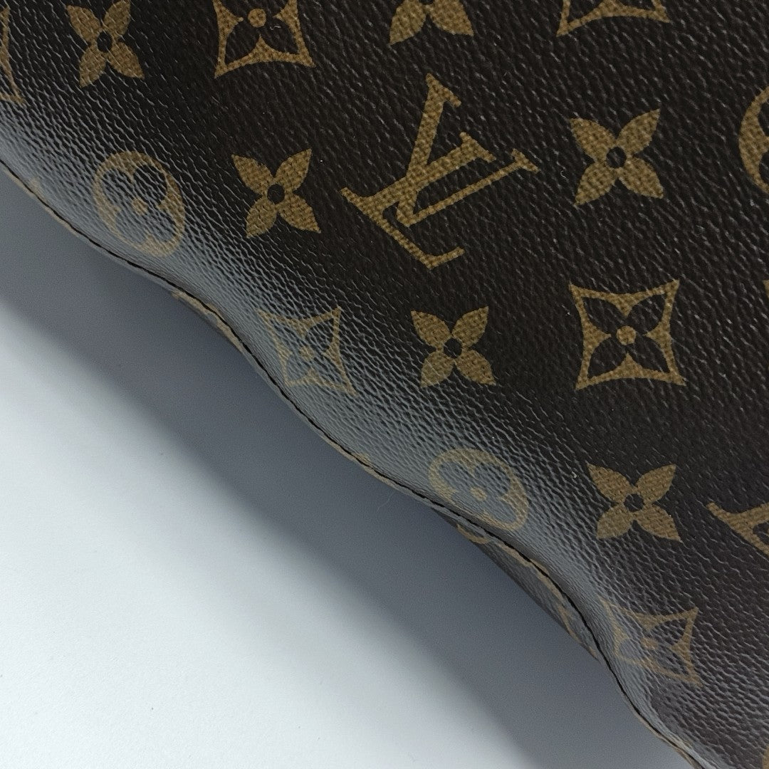 NÉONOÉ MM Monogram Coated Canvas Brown