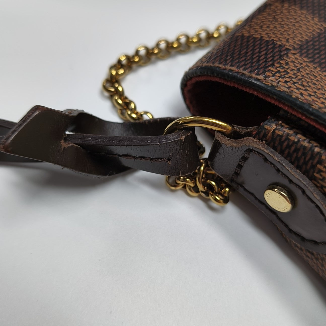 FAVORITE MM Damier Ebene Coated Canvas Brown