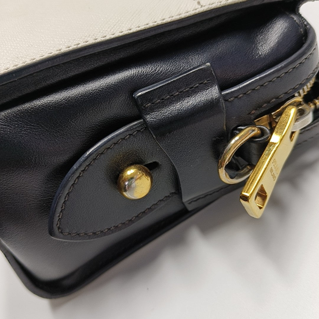 Calfskin Shoulder Bag White