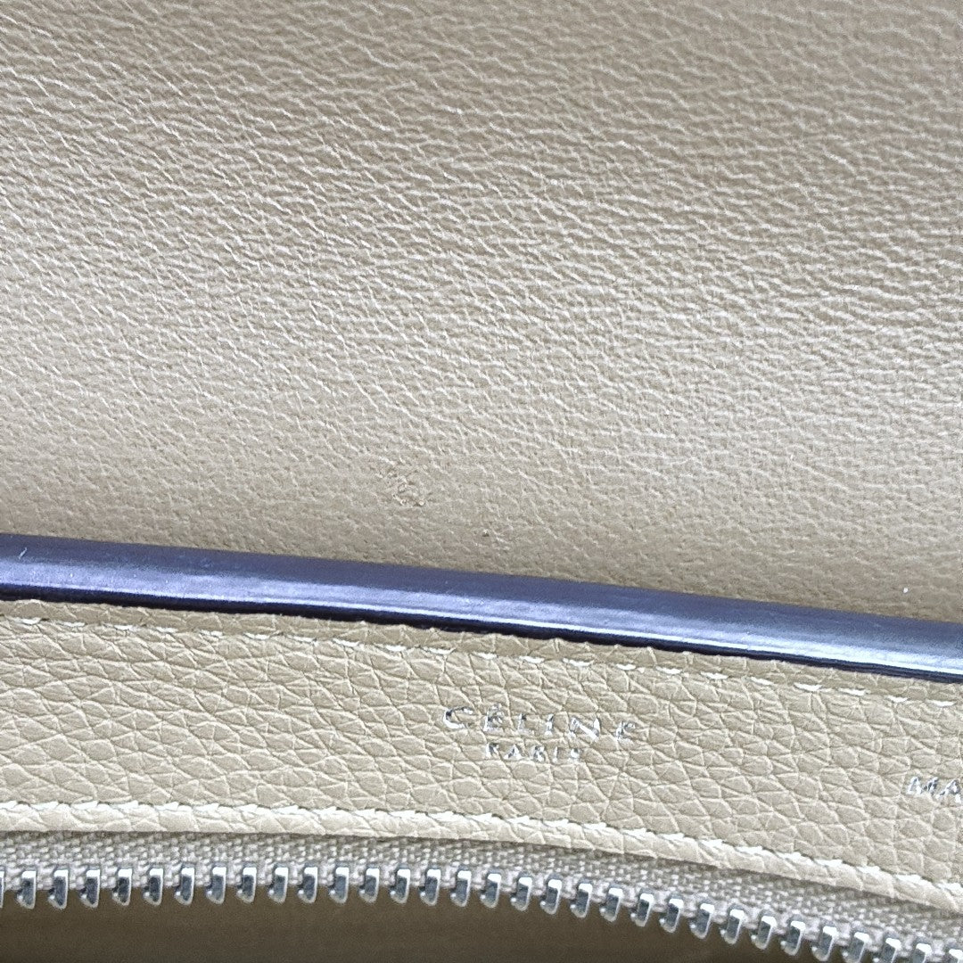 TRAPEZE Small Calfskin Beige