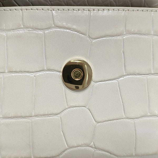 Leather Shoulder Bag Mini White