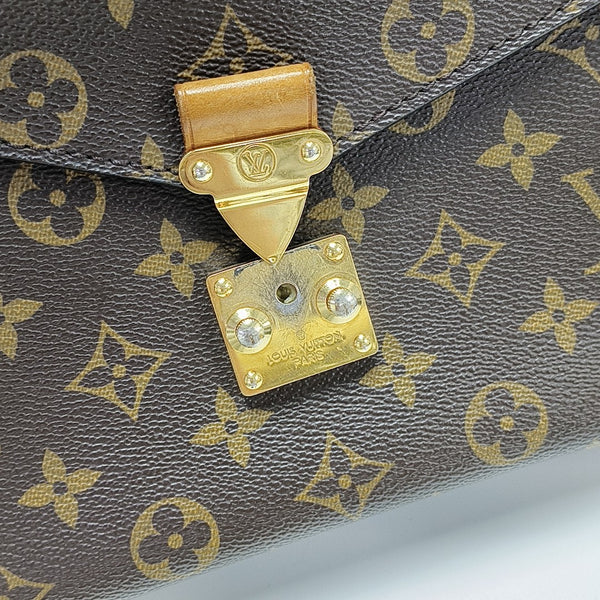 MÉTIS MM Monogram Coated Canvas Brown