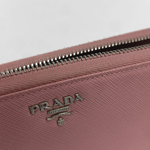 Zippy Wallet Saffiano Calfskin Pink