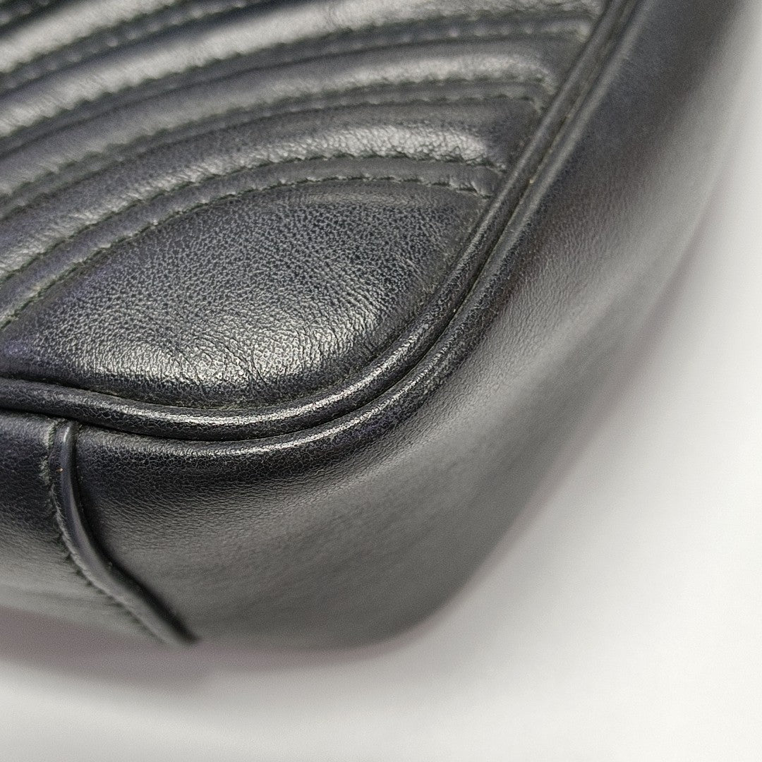 GG Marmont Medium Quilted Calfskin Black