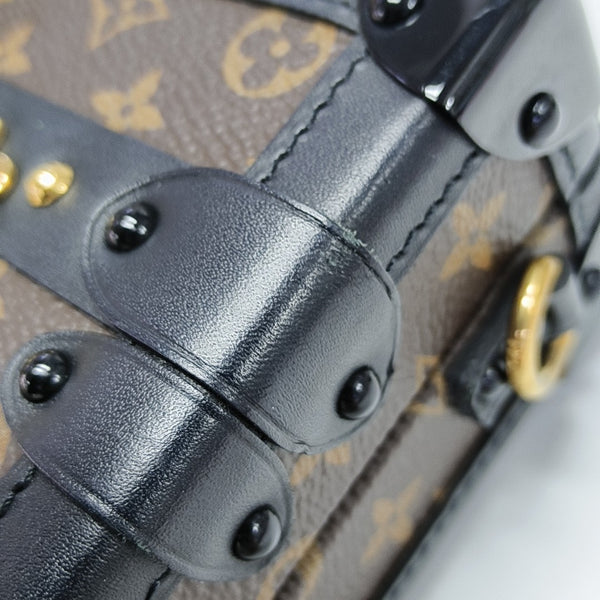 PETITE MALLE Monogram Coated Canvas Brown