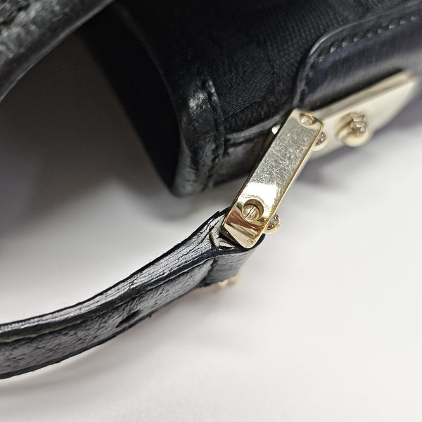 Canvas Top Handle Bag Black