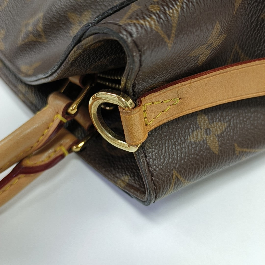 MONTAIGNE Monogram Coated Canvas Brown