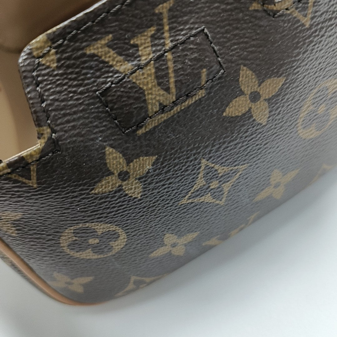 DOPP Monogram Coated Canvas Brown