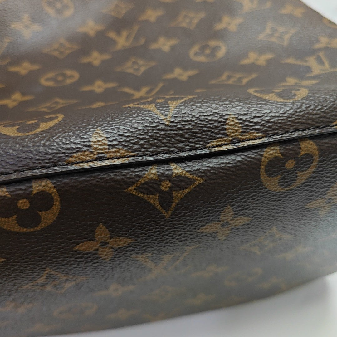 NÉONOÉ MM Monogram Coated Canvas Brown