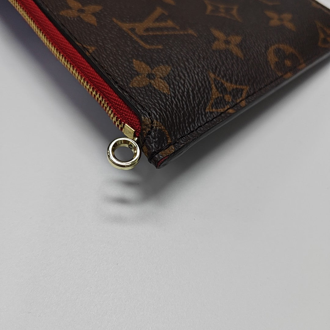 NEVERFULL MM Monogram Coated Canvas Brown
