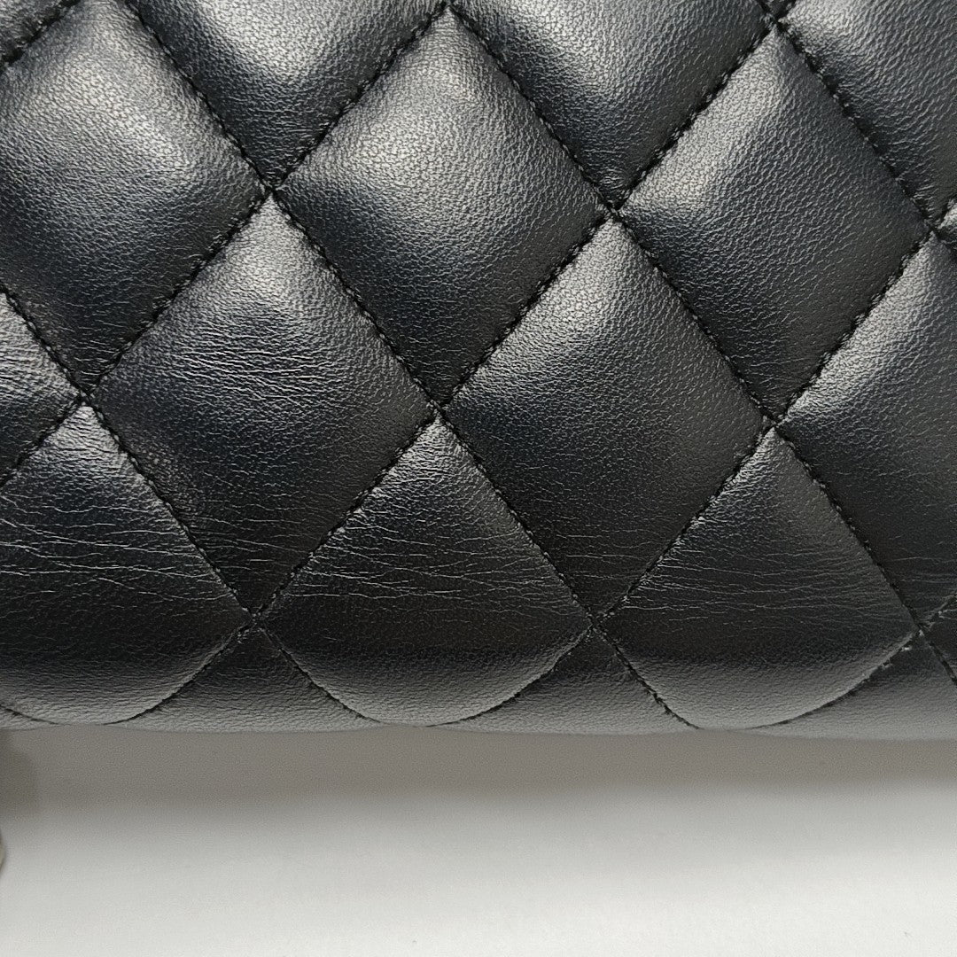 BOY CHANEL Mini Quilted Lambskin Black
