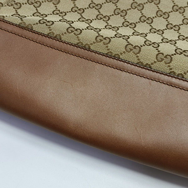 Monogram Canvas Shoulder Bag Brown