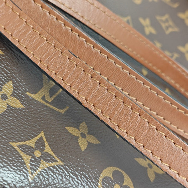 NÉONOÉ MM Monogram Coated Canvas Brown