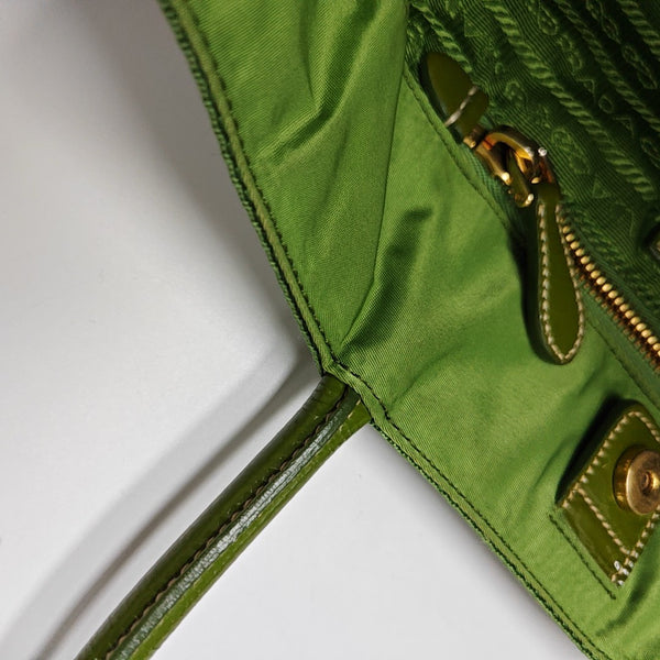 Nylon Tote Bag Green