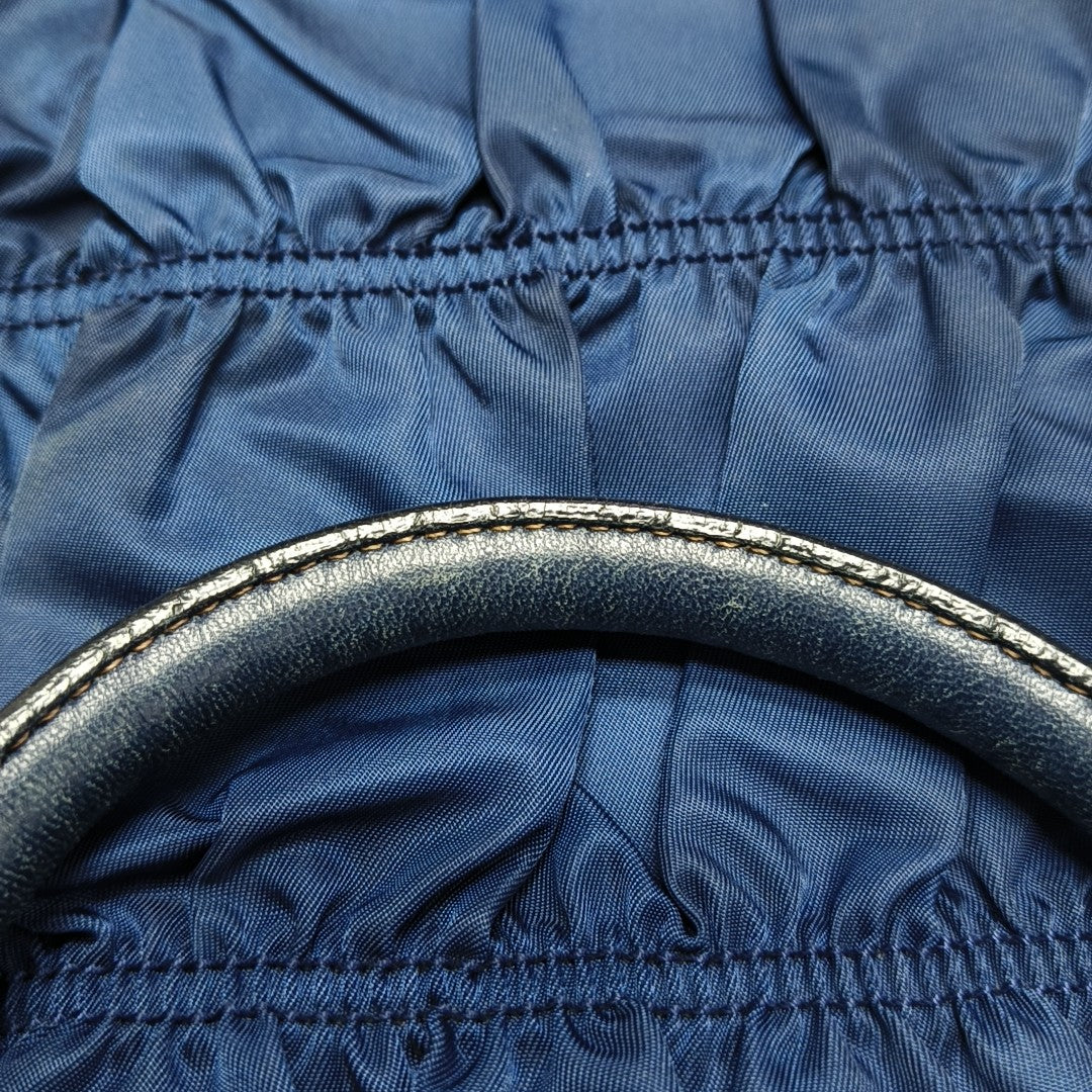 Gaufre Quilted Nylon Blue