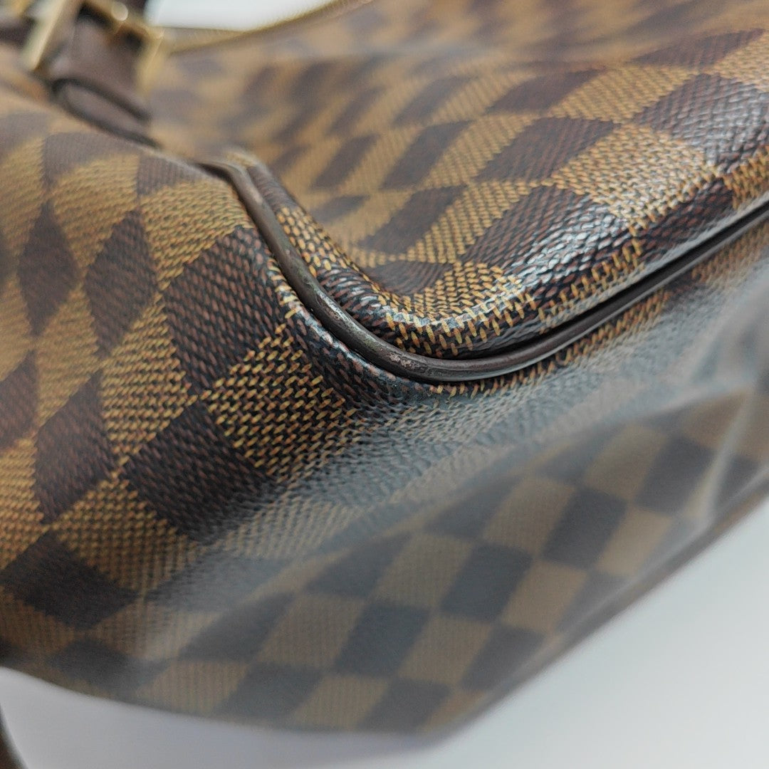 RIVINGTON Damier Ebene Coated Canvas Brown