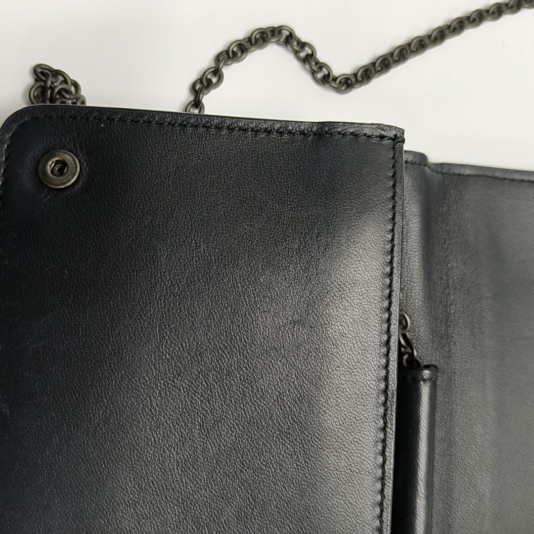 Lambskin Shoulder Bag Black
